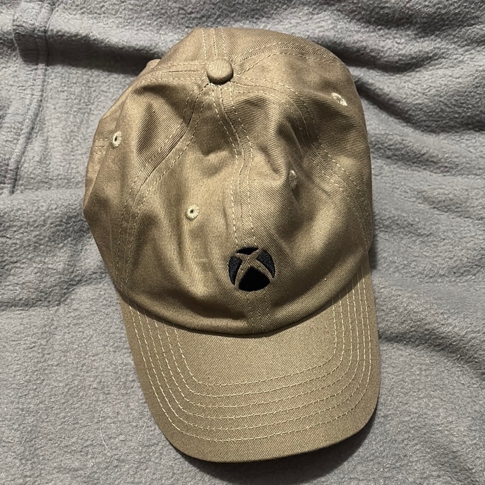 X Box Logo Tan Baseball Cap New